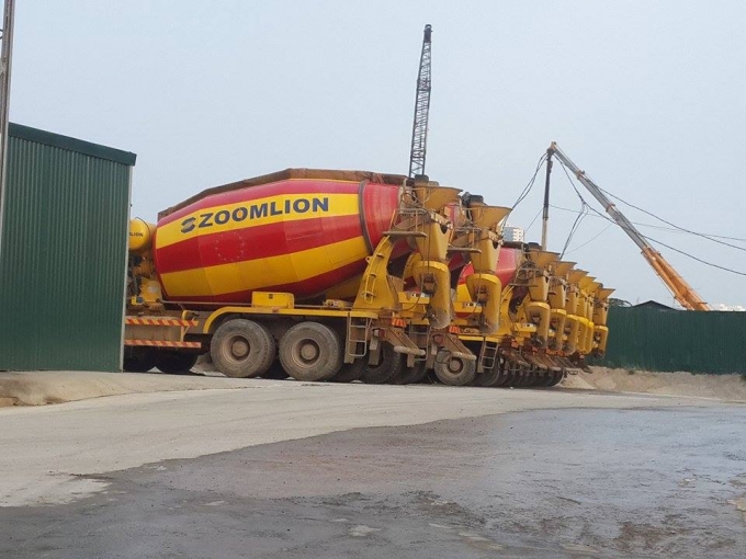 Hiện tại, trạm trộn b&ecirc; t&ocirc;ng Việt Tiệp vẫn hoạt động rầm rộ ng&agrave;y đ&ecirc;m.