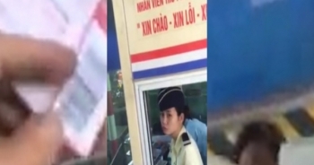 Lái xe phát hiện nhân viên thu phí Pháp Vân - Cầu Giẽ đưa vé rách, thiếu mã vạch