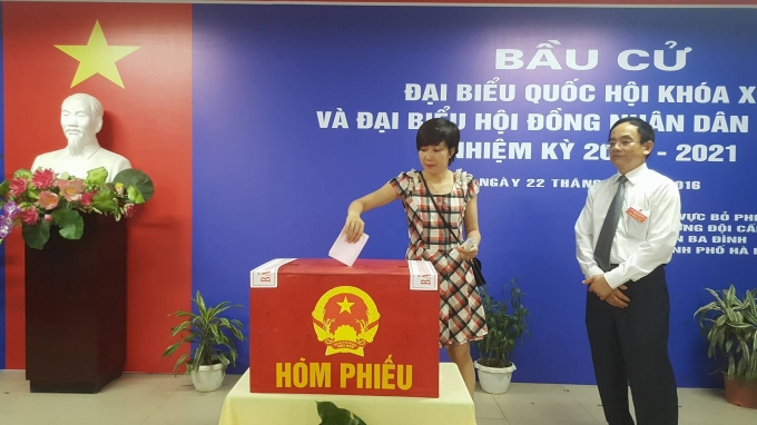 Cử tri Trần Minh Thường, sinh sống tại tổ 6B phường Đội Cấn.