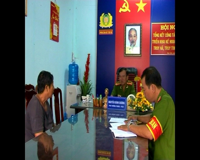 Đối tượng Phạm Văn Hiền tại Cwo quan c&ocirc;ng an.