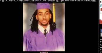 Không được nhận bằng tốt nghiệp vì… để râu