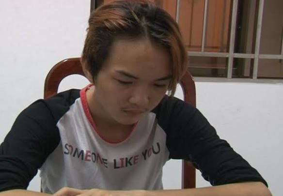 Lưu Văn Kh&aacute;nh tại cơ quan c&ocirc;ng an.