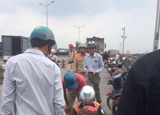 Hiện trường nơi xảy ra sự việc.