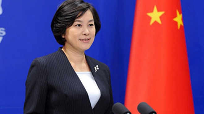 Người ph&aacute;t ng&ocirc;n Bộ Ngoại giao Trung Quốc, Hoa Xu&acirc;n O&aacute;nh.