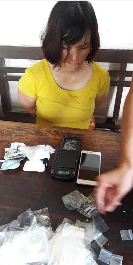 Đối tượng T tại cơ quan điều tra.