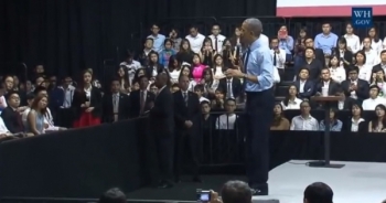 Truyền hình trực tiếp Tổng thống Obama nói chuyện với gần 1.000 bạn trẻ Việt Nam