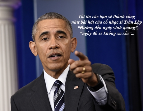 S&aacute;ng ng&agrave;y 25/5, Tổng thống Mỹ Barack Obama c&oacute; buổi gặp c&aacute;c th&agrave;nh vi&ecirc;n S&aacute;ng kiến L&atilde;nh đạo Trẻ Đ&ocirc;ng Nam &Aacute; (YSEALI). &Ocirc;ng mở đầu b&agrave;i ph&aacute;t biểu trước những &ldquo;thủ lĩnh&rdquo; trẻ bằng những c&aacute;i t&ecirc;n Việt Nam rất th&acirc;n quen như Trần Lập, Sơn T&ugrave;ng&hellip;