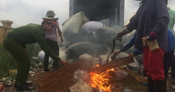 Bắc Giang: Tiêu hủy 700 kg phụ gia thực phẩm nhập lậu