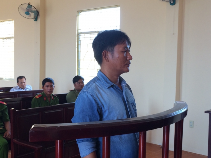 Bị c&aacute;o Tăng Thanh T&agrave;i tại phi&ecirc;n t&ograve;a.