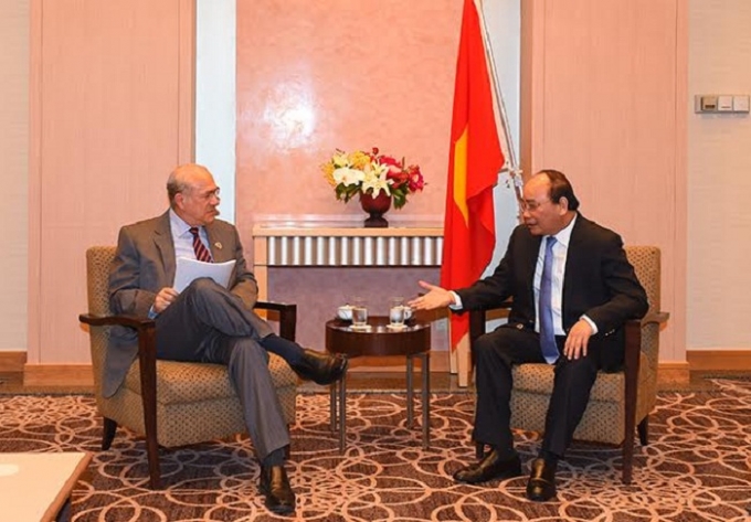 Thủ tướng tiếp Tổng Thư k&yacute; Tổ chức Hợp t&aacute;c v&agrave; ph&aacute;t triển kinh tế (OECD) Angel Gurria.