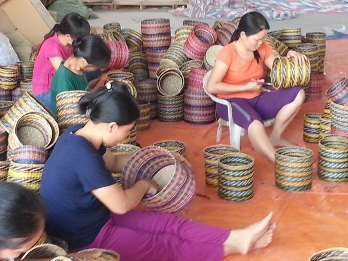 L&agrave;ng nghề chiếu c&oacute;i Kim Sơn.