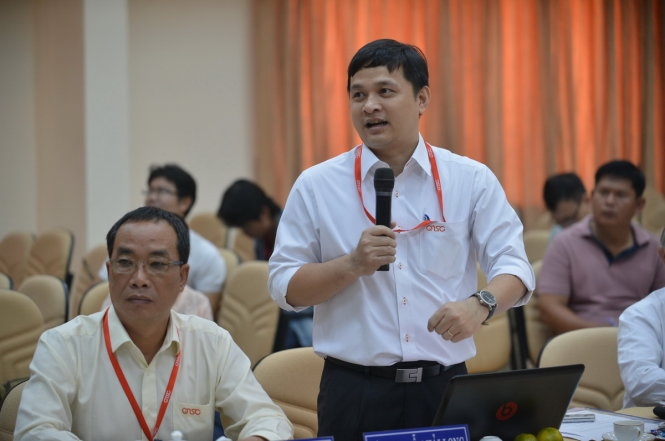 &nbsp;&Ocirc;ng L&acirc;m Nguyễn Hải Long&nbsp;- Gi&aacute;m đốc C&ocirc;ng ty TNHH một th&agrave;nh vi&ecirc;n Ph&aacute;t triển C&ocirc;ng vi&ecirc;n phần mềm Quang Trung (Ảnh: Quang Định).