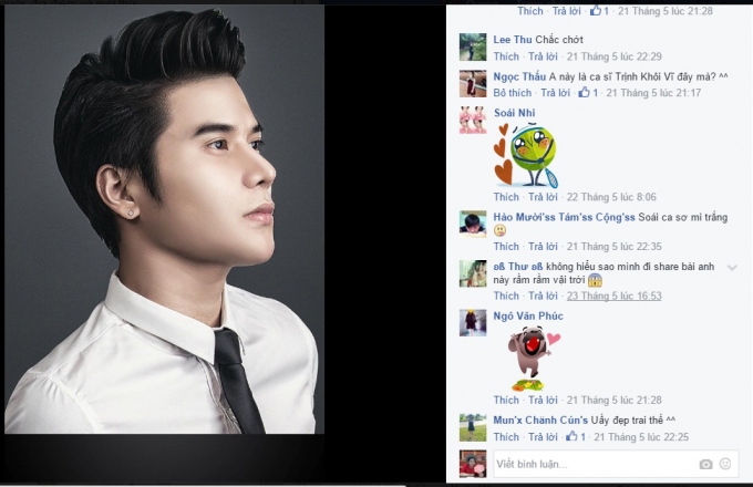 Những người h&acirc;m mộ đ&atilde; lập cho anh một&nbsp;trang fanpage b&agrave;y tỏ sự ngưỡng mộ.