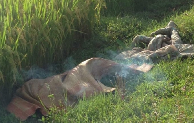 Hiện trường nơi xảy ra sự việc.