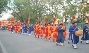 Toàn cảnh lễ rước tôn vinh nghệ nhân, làng nghề