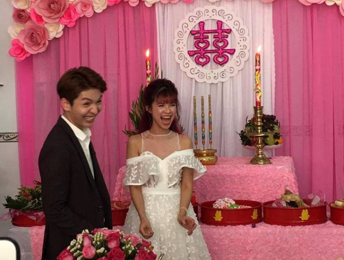 H&igrave;nh ảnh tại lễ đ&iacute;nh h&ocirc;n của Khởi My v&agrave; Kelvin Kh&aacute;nh