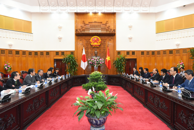 Chủ tịch Hạ viện Nhật Bản Oshima Tadamori b&agrave;y tỏ vui mừng được đến thăm Việt Nam.