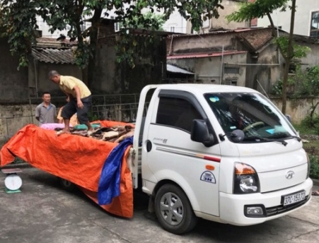 Xe &ocirc; t&ocirc; mang BKS 37C &ndash; 153.72 do Nguyễn Văn H&ugrave;ng điều khiển đ&atilde; bỏ chạy hơn 5km.