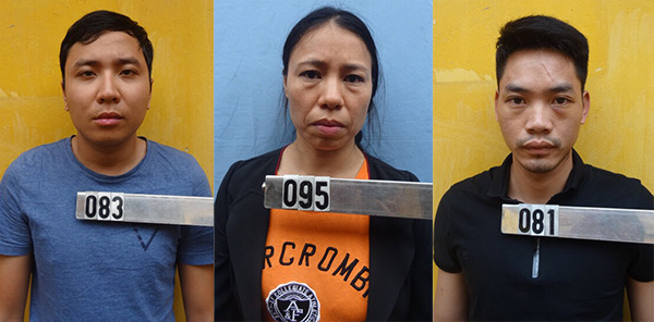 C&aacute;c đối tượng tại cơ quan điều tra.