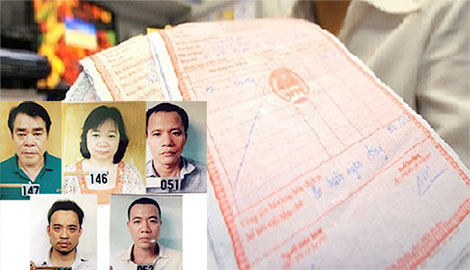 5 c&aacute;n bộ trường Trung cấp kỹ thuật S&ocirc;ng Hồng.