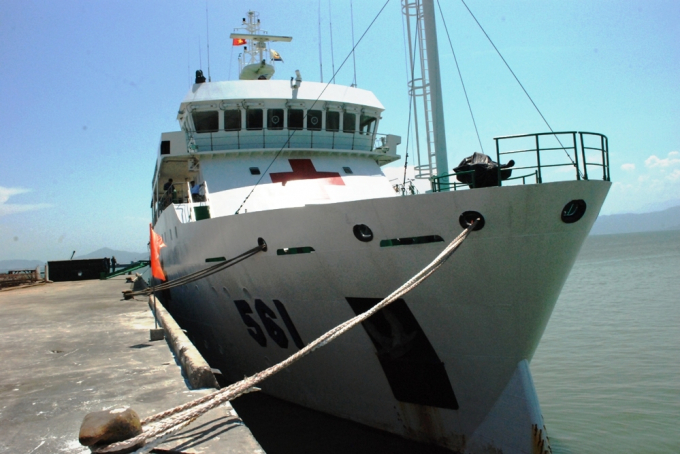 T&agrave;u bệnh viện Kh&aacute;nh H&ograve;a 01 của Hải qu&acirc;n Việt Nam cũng tham gia PP17.