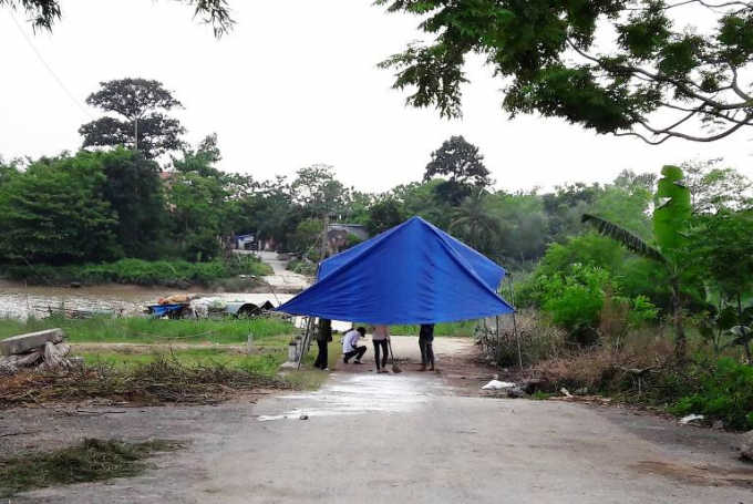 Khu vực nơi 2 mẹ con chị Hải bị nạn.