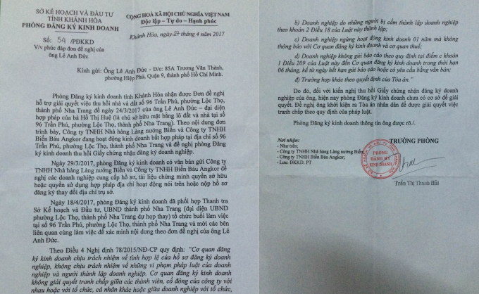 C&ocirc;ng văn của Sở Kế hoạch v&agrave; Đầu tư v&ocirc; t&igrave;nh hay cố &yacute; cho 2 Cty hoạt động bất hợp ph&aacute;p?