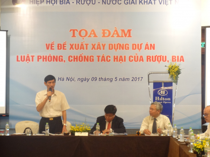 Tại buổi tọa đ&agrave;m về Đề xuất x&acirc;y dựng Dự &aacute;n Luật ph&ograve;ng chống t&aacute;c hại của rượu, bia diễn ra s&aacute;ng 9/5.