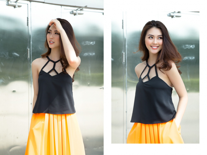 Hoa hậu Tường Linh đầy năng lượng trước khi v&agrave;o &ldquo;nh&agrave; chung&rdquo; The Face