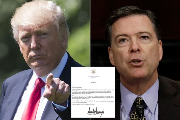 Tổng thống Mỹ Donald Trump khiến ch&iacute;nh trường Mỹ sốc khi sa thải Gi&aacute;m đốc FBI. (Ảnh: Daily Mirror)