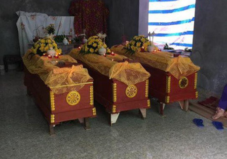 H&igrave;nh ảnh thương t&acirc;m tại gia đ&igrave;nh nạn nh&acirc;n. (Ảnh: b&aacute;o C&ocirc;ng l&yacute;)