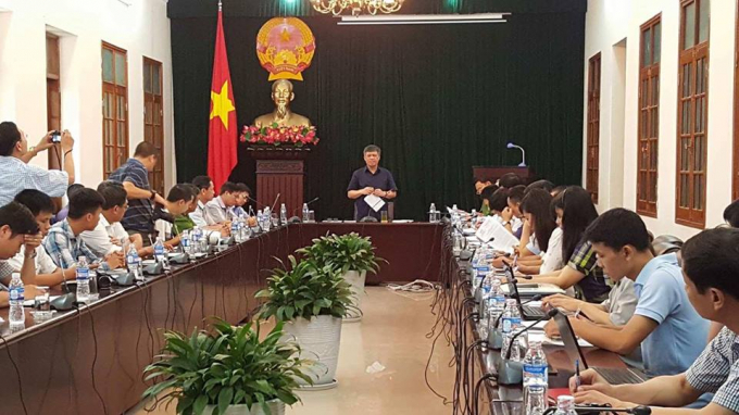 UBND Th&agrave;nh phố Hải Ph&ograve;ng tổ chức cuộc họp b&aacute;o th&ocirc;ng tin về vụ việc.