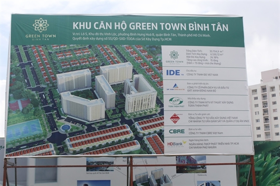 Bảng th&ocirc;ng tin dự &aacute;n.