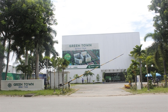 Ph&ograve;ng giao dịch dự &aacute;n Green Towr tr&ecirc;n đường số 3, khu đ&ocirc; thị Vĩnh Lộc, P. B&igrave;nh Hưng H&ograve;a B, B&igrave;nh T&acirc;n.