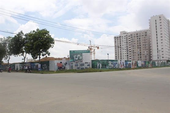 Dự &aacute;n nh&igrave;n từ ng&atilde; 4, đường số 6B v&agrave; đường số 8.