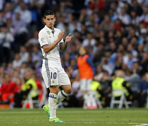 Giờ chia ly giữa Real v&agrave; James đ&atilde; đến.