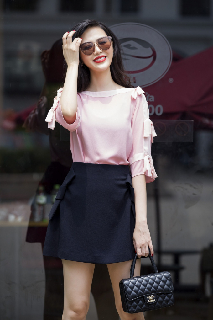 Hoa hậu Thu Thủy sở hữu th&acirc;n h&igrave;nh đ&aacute;ng mơ ước.