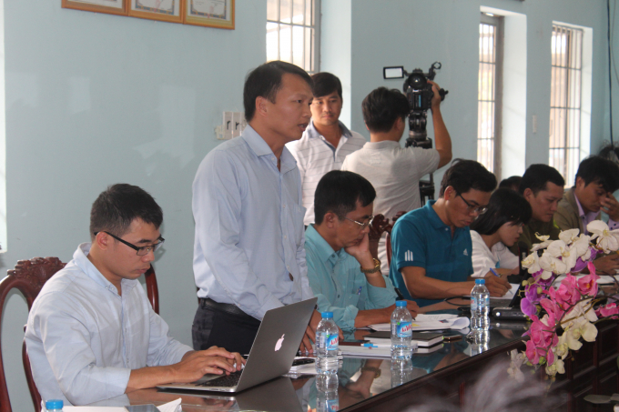 &Ocirc;ng Vũ Văn Luyến - đại diện C&ocirc;ng ty T&iacute;n Nghĩa cho rằng, phần đất b&agrave; Oanh thuộc dự &aacute;n KCN An Phước đ&atilde; được cơ quan c&oacute; thẩm quyền giao đất cho C&ocirc;ng ty thực hiện dự &aacute;n.