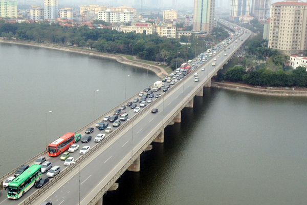 H&agrave; Nội điều chuyển lại luồng tuyến nhằm giảm tải cho đường V&agrave;nh đai 3 thường xuy&ecirc;n bị &ugrave;n tắc giao th&ocirc;ng nghi&ecirc;m trọng