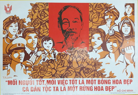 H&igrave;nh ảnh Chủ tịch Hồ Ch&iacute; Minh qua tranh &aacute;p ph&iacute;ch