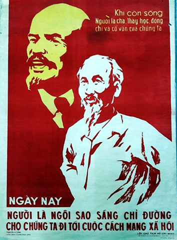 H&igrave;nh ảnh Chủ tịch Hồ Ch&iacute; Minh qua tranh &aacute;p ph&iacute;ch