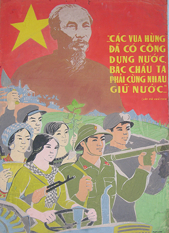 H&igrave;nh ảnh Chủ tịch Hồ Ch&iacute; Minh qua tranh &aacute;p ph&iacute;ch