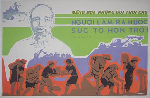 H&igrave;nh ảnh Chủ tịch Hồ Ch&iacute; Minh qua tranh &aacute;p ph&iacute;ch