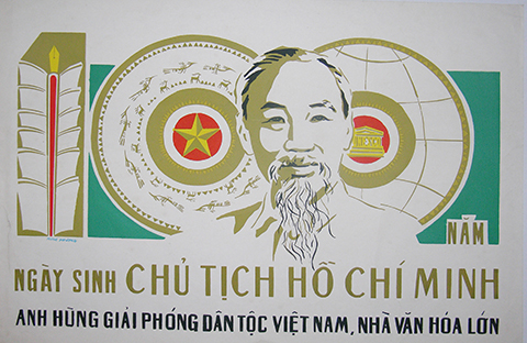 H&igrave;nh ảnh Chủ tịch Hồ Ch&iacute; Minh qua tranh &aacute;p ph&iacute;ch