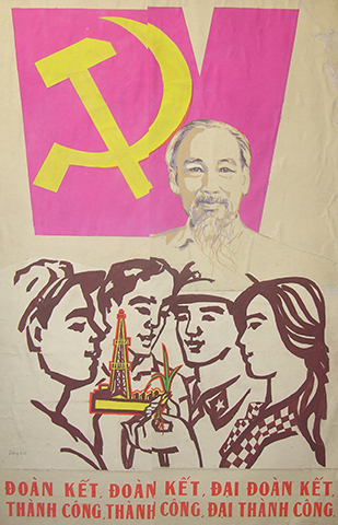 H&igrave;nh ảnh Chủ tịch Hồ Ch&iacute; Minh qua tranh &aacute;p ph&iacute;ch