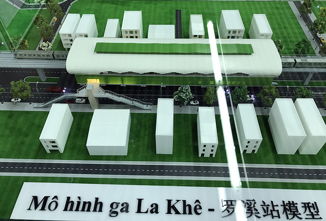 Ga La Kh&ecirc; - nơi trưng b&agrave;y to&agrave;n cảnh m&ocirc; h&igrave;nh tuyến đường sắt đ&ocirc; thị đầu ti&ecirc;n của H&agrave; Nội