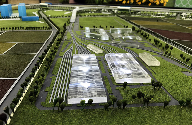 Khu vực depot - nơi bảo tr&igrave; to&agrave;n bộ đo&agrave;n t&agrave;u được đặt ở H&agrave; Đ&ocirc;ng