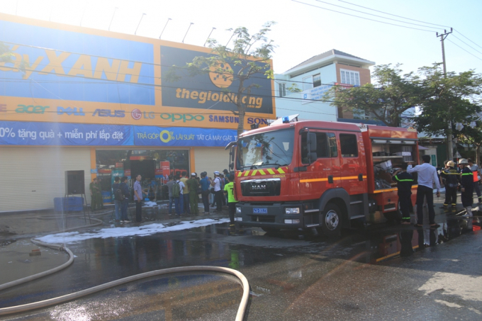 Hiện trường vụ hỏa hoạn.