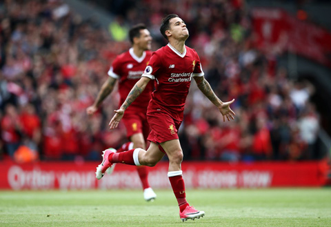 Coutinho lập c&ocirc;ng gi&uacute;p Liverpool gi&agrave;nh v&eacute; dự Champions League m&ugrave;a tới