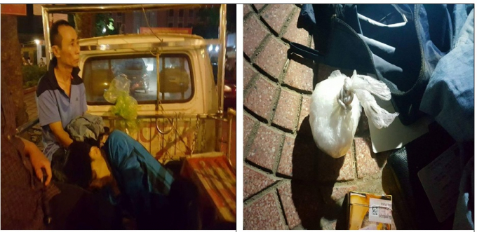 Đối tượng c&ugrave;ng tang vật.